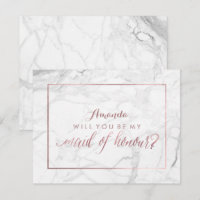 PixDezines Rose Gold Will You Be My Maid..
