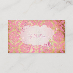 PixDezines Rosette damask/faux parchment Business Card