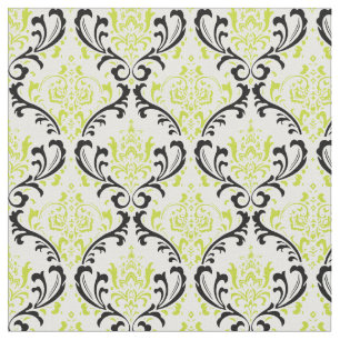 PixDezines Rossi Damask/Matcha Green/Black Fabric