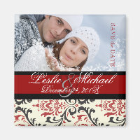 PixDezines Rossi Damask, Photo Save Date