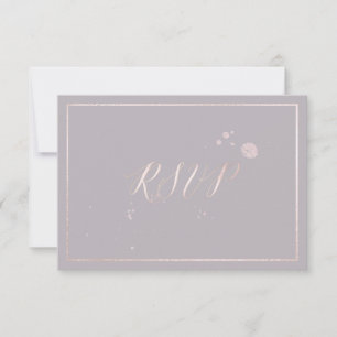 PixDezines RSVP Faux Foil Blush Pink/DIY Bckground Card