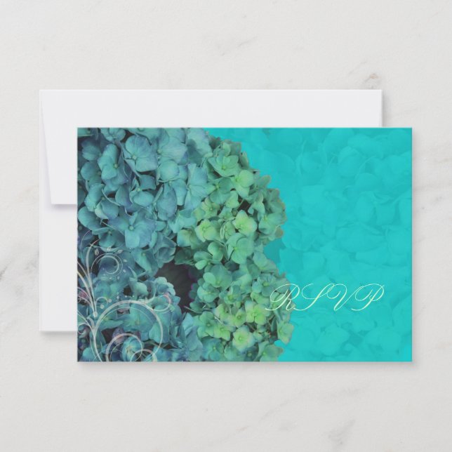 PixDezines RSVP Hydrangea, blue/teal (Front)