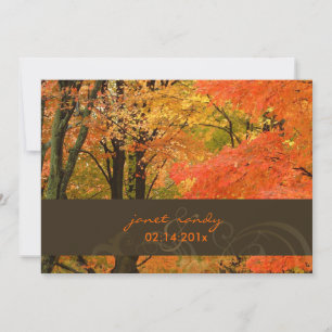 PixDezines rsvp in the woods/fall/diy events Invitation