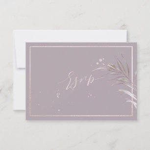 PixDezines RSVP Mauve Palms DIY Background Card