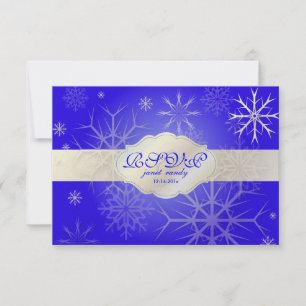 PixDezines rsvp Snowflakes, DIY background colour! Card