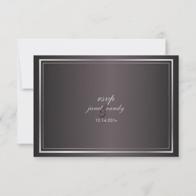 PixDezines rsvp template/faux bronze (Front)