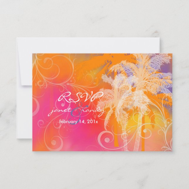PixDezines rsvp tropical hula+swilrs/DIY colour Card (Front)