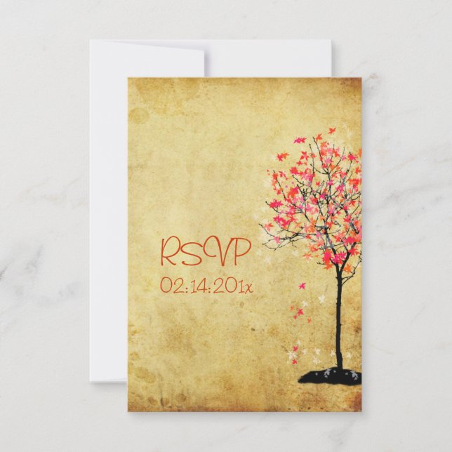 PixDezines rsvp vintage maple tree/orange+pink (Front)