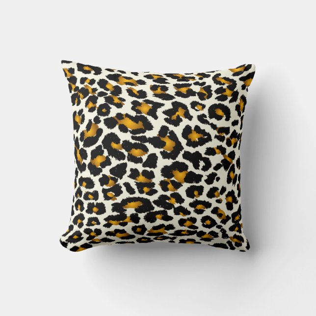 PixDezines ruby red cheetah/diy background colours Cushion (Front)