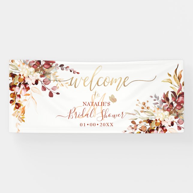 PixDezines Rustic Fall Gum Eucalyptus Banner (Horizontal)