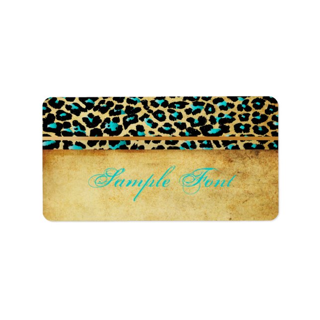 PixDezines Safari, blue cheetah Label (Front)