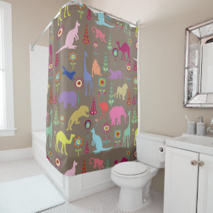 PixDezines Safari Jungle/DIY Background Shower Curtain