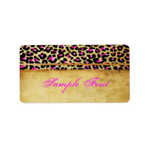 PixDezines Safari, pink cheetah Label