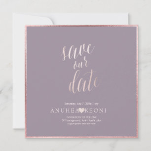 PixDezines SAVE DATE BLUSH PINK FUN SCRIPT Save The Date