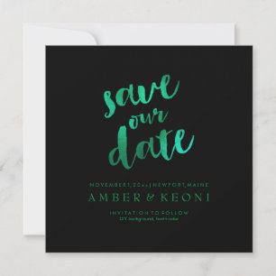 PixDezines Save Date/Emerald Green/DIY Background Save The Date