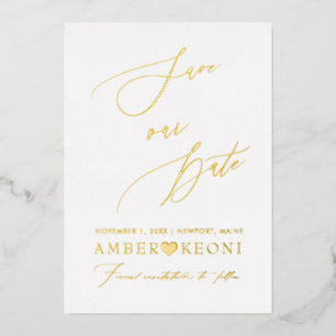 PixDezines Save our Date Luxe Calligraphy