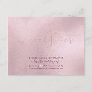 PixDezines Save the Date/Blush Pink DIY Colour Postcard