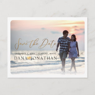 PixDezines Save the Date/Cool Handwritten Script Postcard