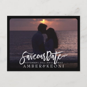PixDezines Save the Date/Fancy Script Announcement Postcard