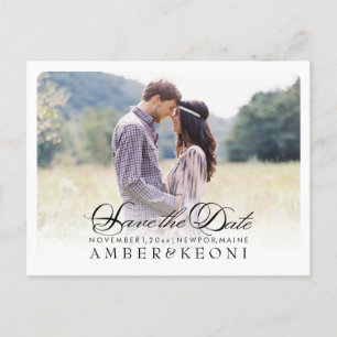 PixDezines Save the Date/Fancy Script Announcement Postcard