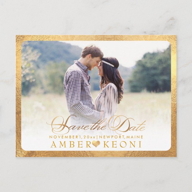 PixDezines Save the Date/Fancy Script Announcement Postcard (Front)
