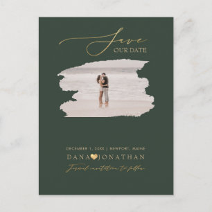 PixDezines Save the Date Luxe Script DIY Colour Postcard