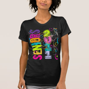 PixDezines Seniors 2011+rainbow swirls T-Shirt