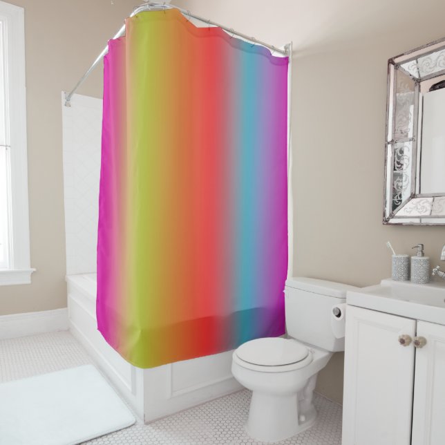 PixDezines Shaved Ice Shower Curtain (In Situ)