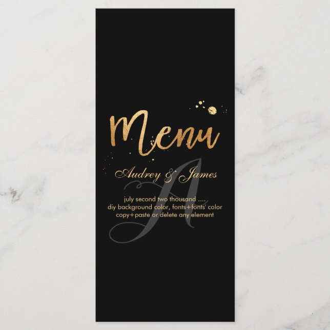 PixDezines Shine Menu/Faux Gold/Fancy Script Menu (Front)
