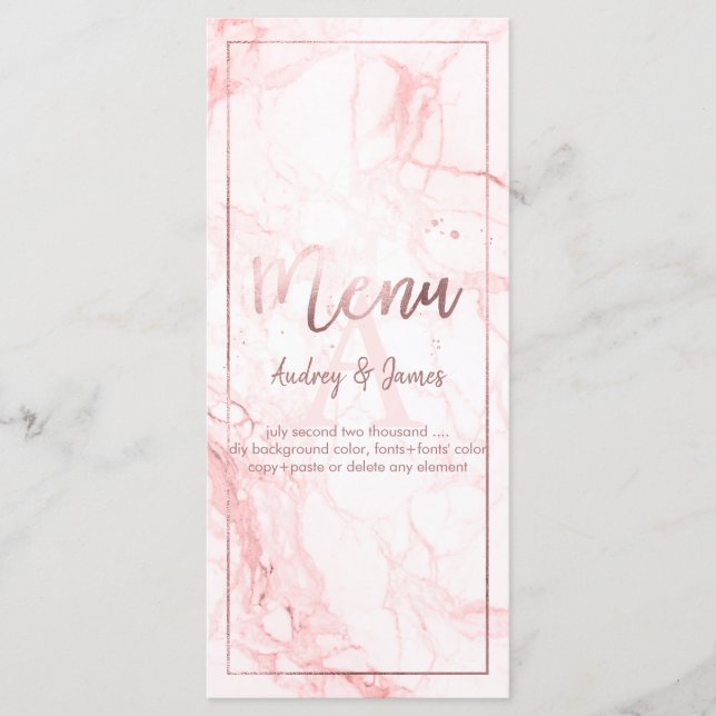 PixDezines Shine Menu/Faux Gold/Marble Menu (Front)