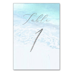 PixDezines Shoreline Table Numbers Card
