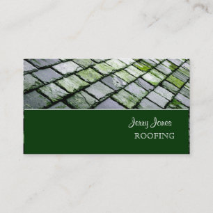 PixDezines Slate Roof, Roofing Business Card