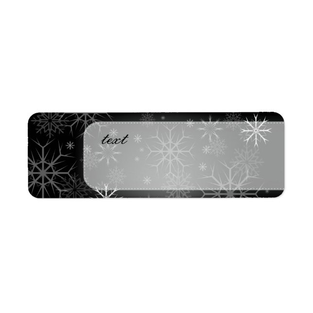 PixDezines Snowflakes White + Black (Front)