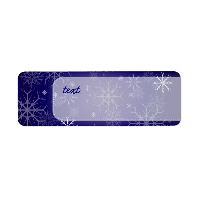 PixDezines Snowflakes White + Blue (Front)