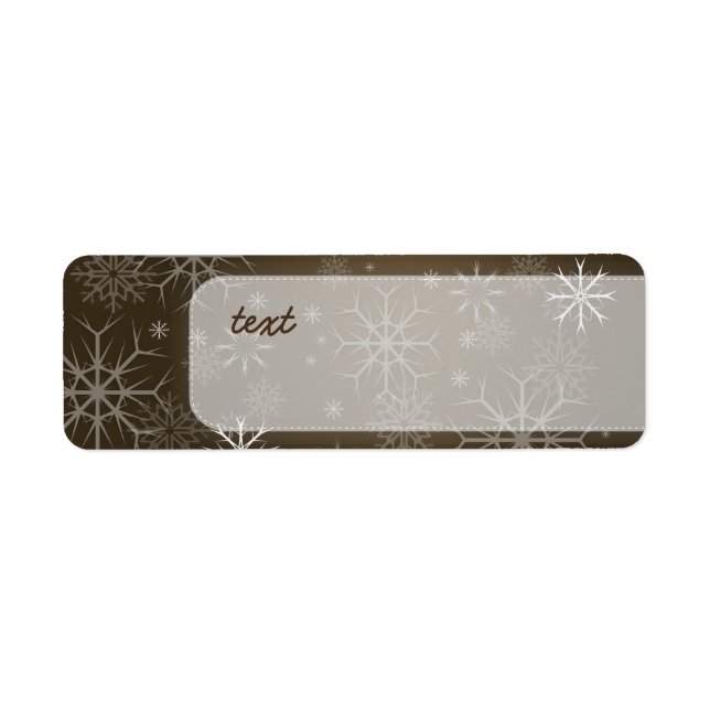 PixDezines Snowflakes White + Mocha (Front)