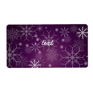 PixDezines Snowflakes White + purple