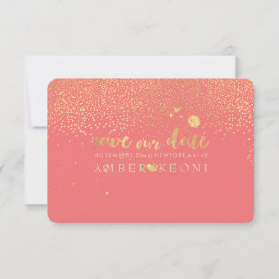 PixDezines Speckles Faux Gold/Save Date/DIY Colour Save The Date
