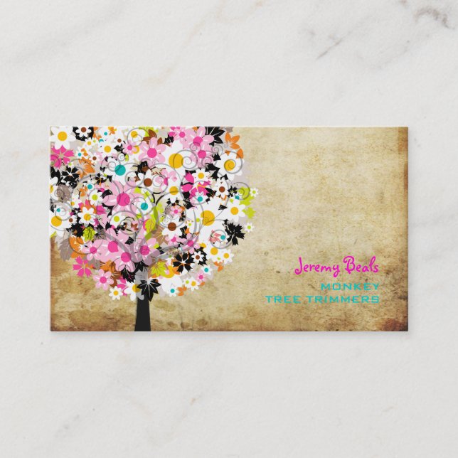 PixDezines spring blooms/tree trimmers ♥♥♥♥ Business Card (Front)
