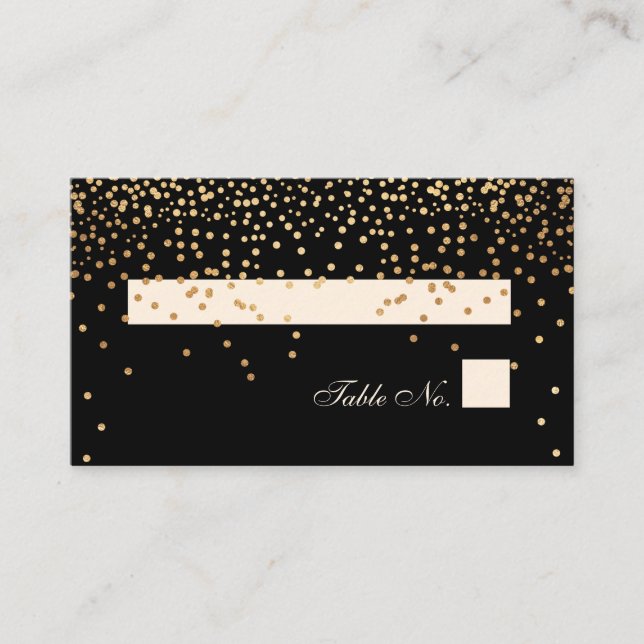 PixDezines Sprinkles/Faux Gold/Place Cards (Front)