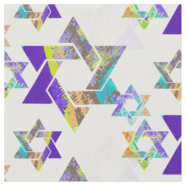 PixDezines star of david/DIY background colour Fabric (Close Up)