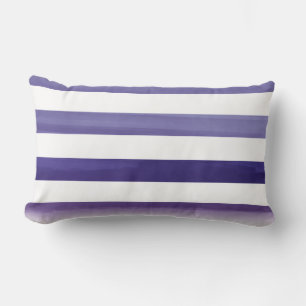 PixDezines stripes/digital watercolor affects Lumbar Cushion