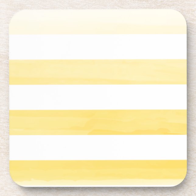 PixDezines stripes/digital watercolor Coaster (Front)