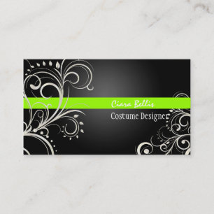 PixDezines Stylish Pearl Swirls Business Card