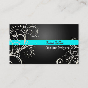 PixDezines Stylish Pearl Swirls Business Card