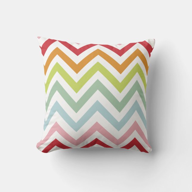 PixDezines summer chevron pattern Cushion (Front)