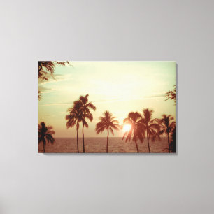 PixDezines sunset at mauna kea beach Canvas Print