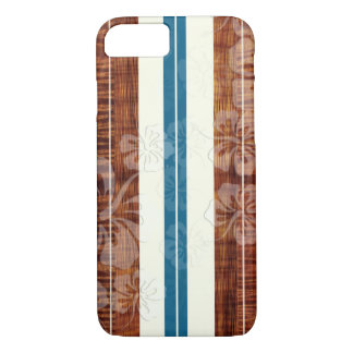 PixDezines Surf Board/Hibiscus/Faux Koa Case-Mate iPhone Case
