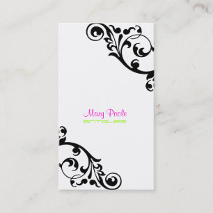 PixDezines swirls/diy background colour Business Card