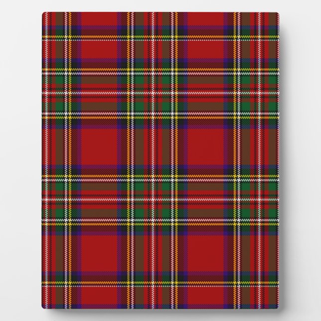 PixDezines tartan, stewart clan Plaque (Front)