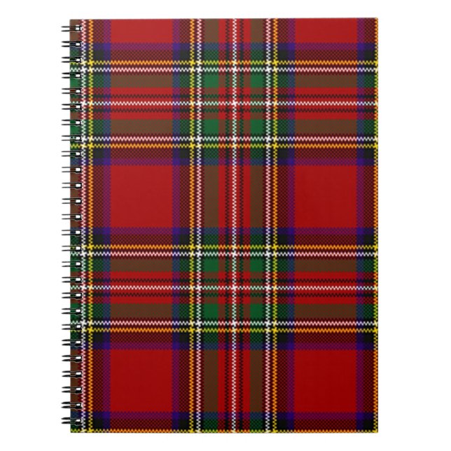PixDezines tartan, stewart clan Spiral Notebook (Front)